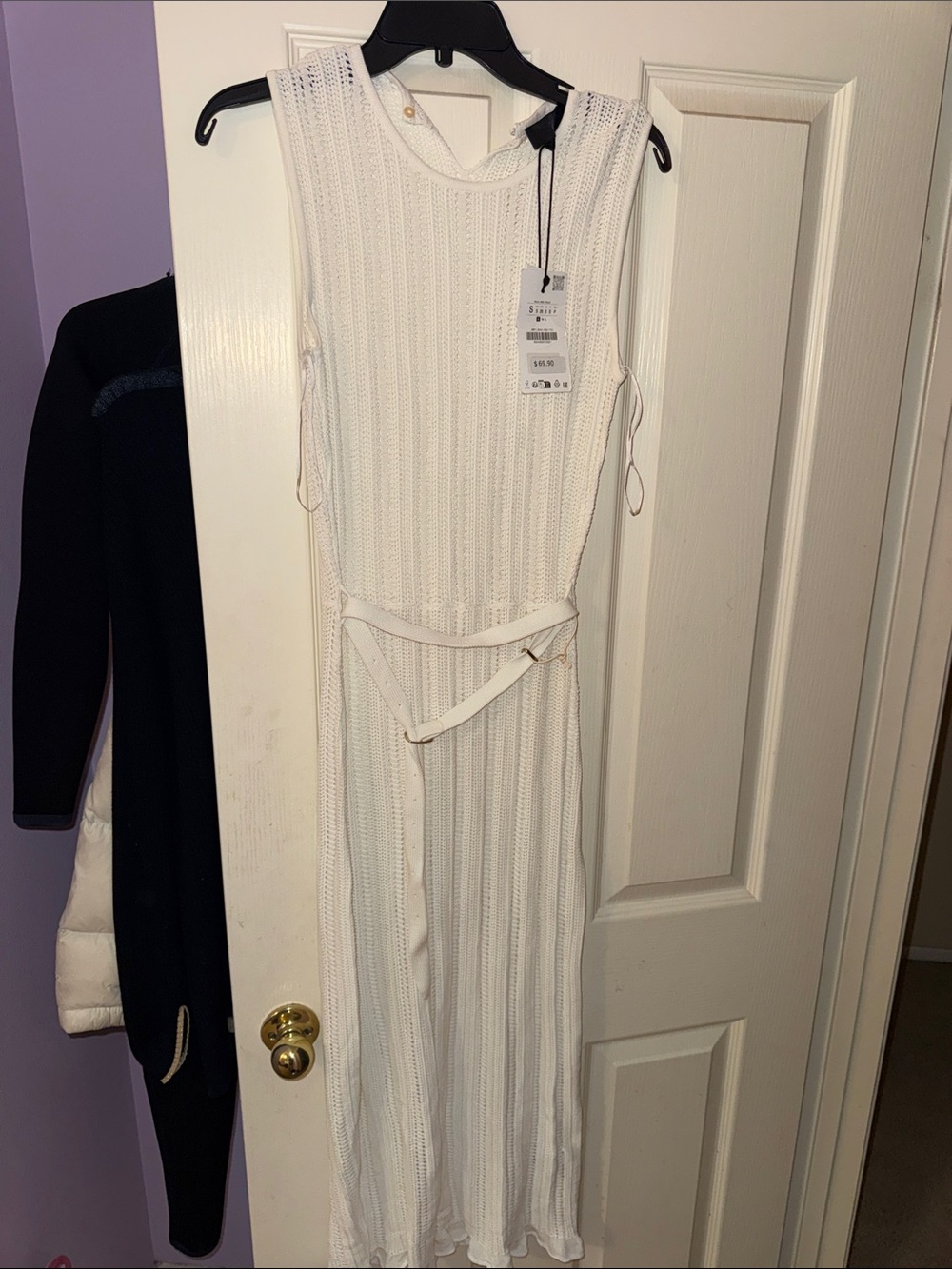 ZARA Sleeveless Knit Maxi Dress in Ivory - Elegant Summer Style - BRAND NEW